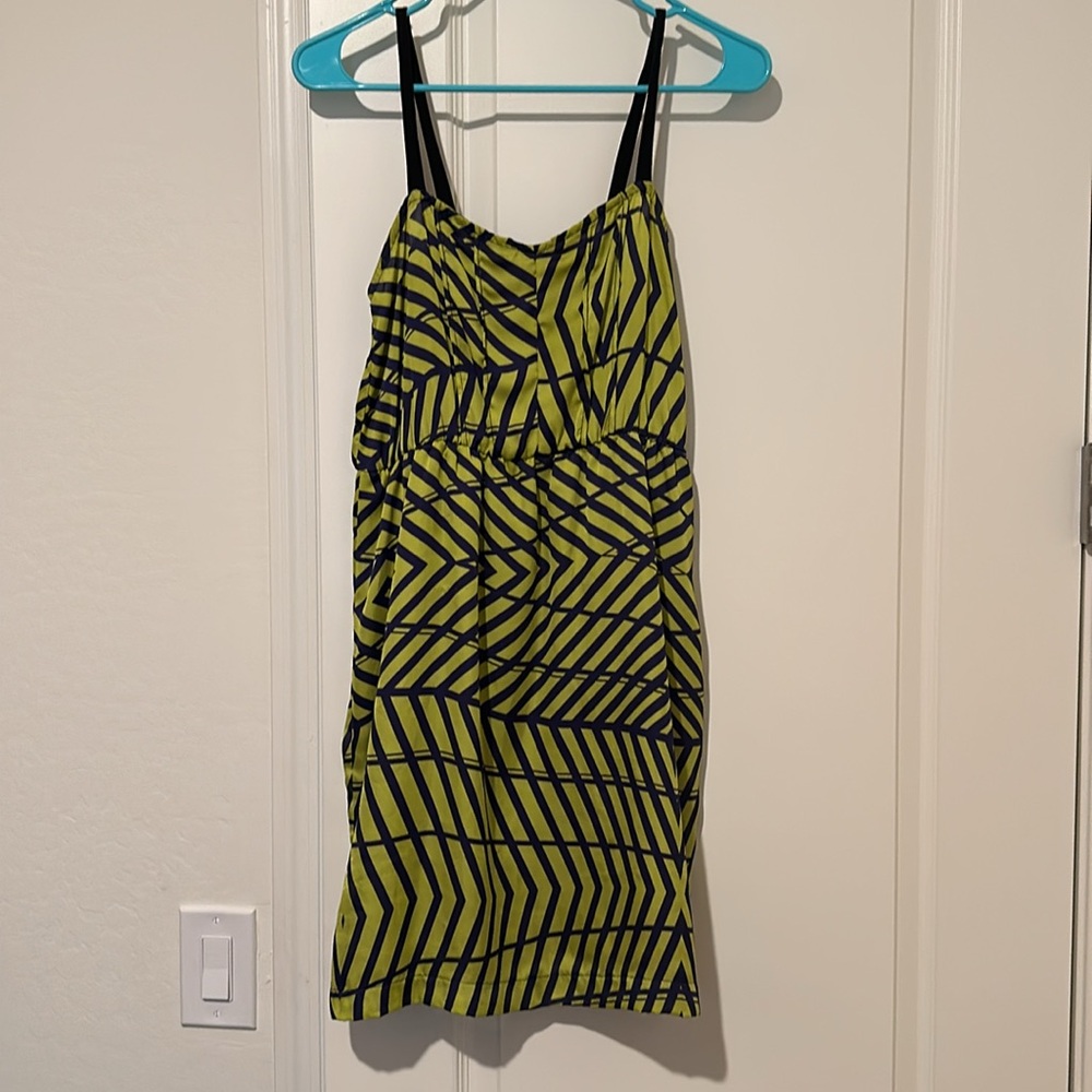 Medium size Lime and blue dress